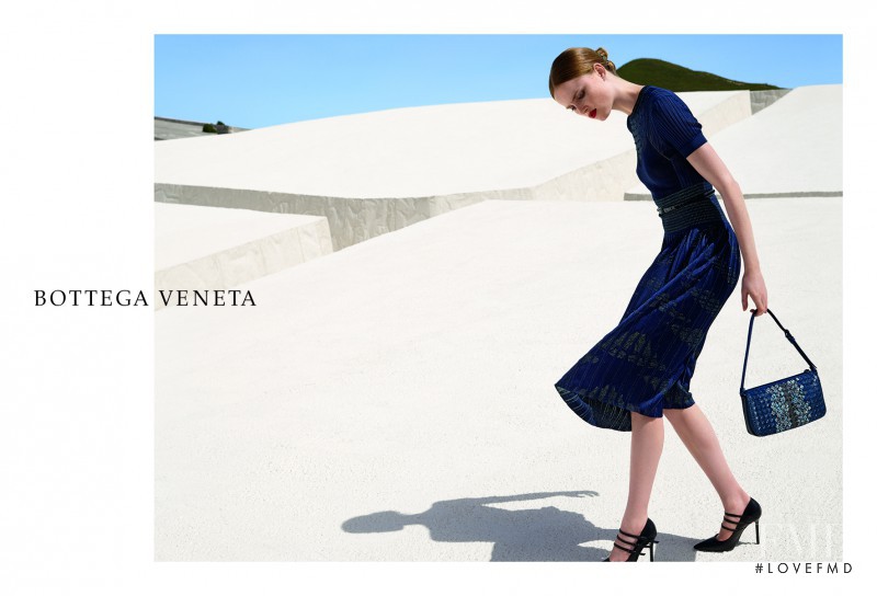 Rianne Van Rompaey featured in  the Bottega Veneta advertisement for Autumn/Winter 2016