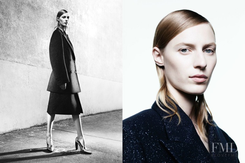 Julia Nobis featured in  the Jil Sander advertisement for Autumn/Winter 2016