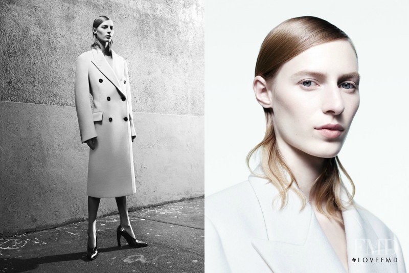 Julia Nobis featured in  the Jil Sander advertisement for Autumn/Winter 2016