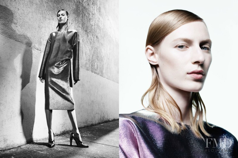 Julia Nobis featured in  the Jil Sander advertisement for Autumn/Winter 2016