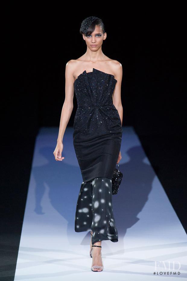 Cora Emmanuel featured in  the Giorgio Armani fashion show for Spring/Summer 2013