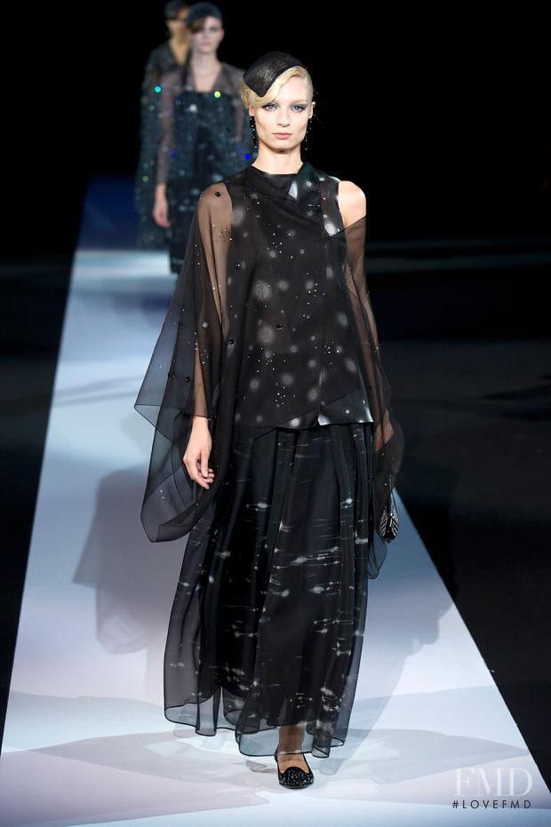Melissa Tammerijn featured in  the Giorgio Armani fashion show for Spring/Summer 2013