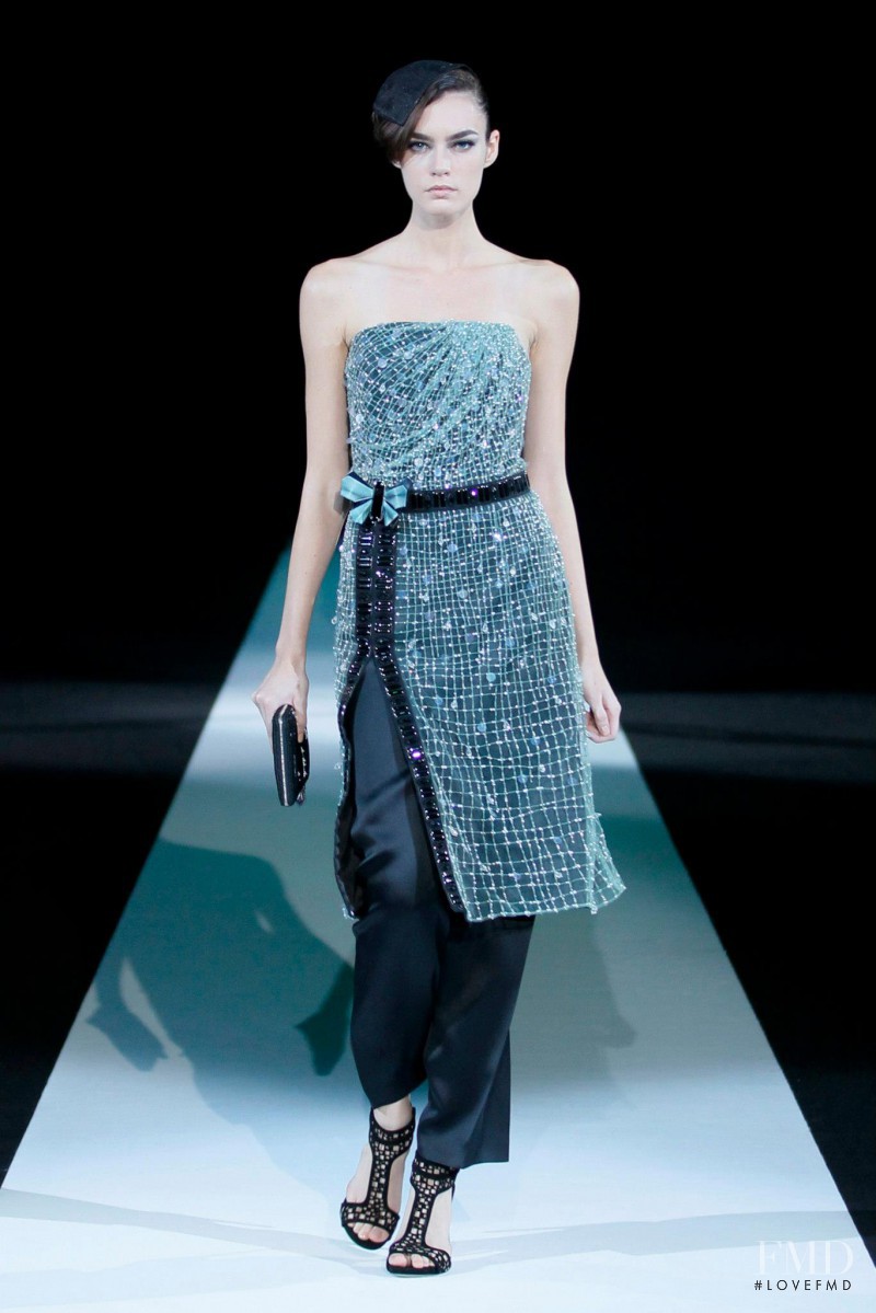 Patrycja Gardygajlo featured in  the Giorgio Armani fashion show for Spring/Summer 2013