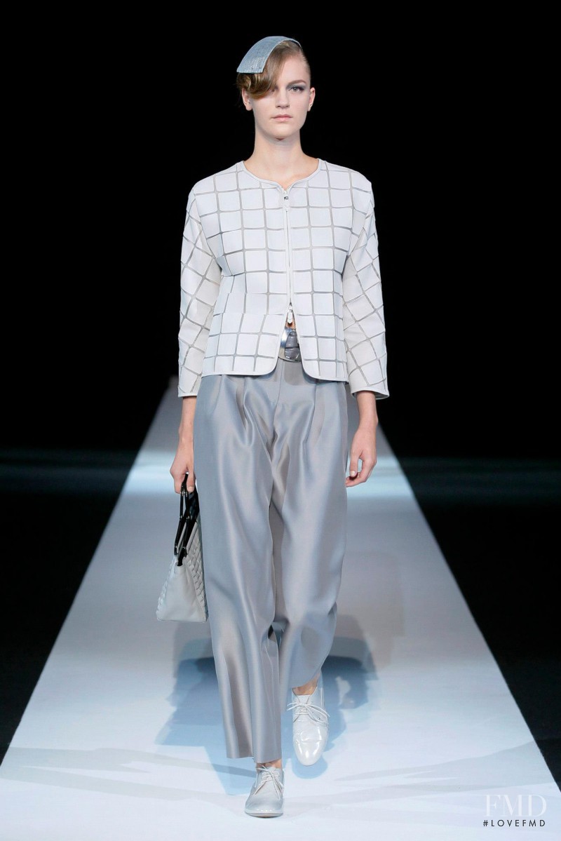 Laura Kampman featured in  the Giorgio Armani fashion show for Spring/Summer 2013