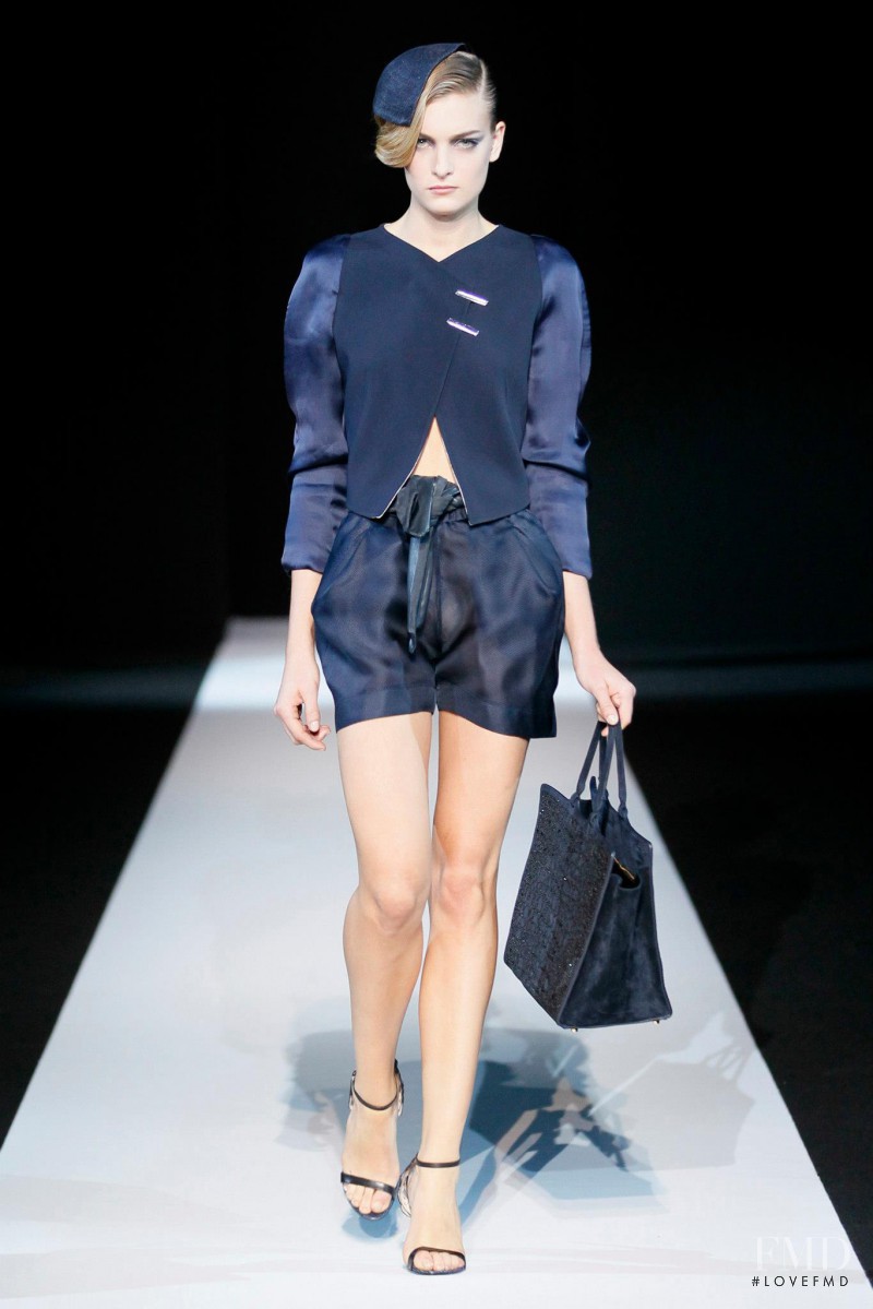 Ophelie Rupp featured in  the Giorgio Armani fashion show for Spring/Summer 2013