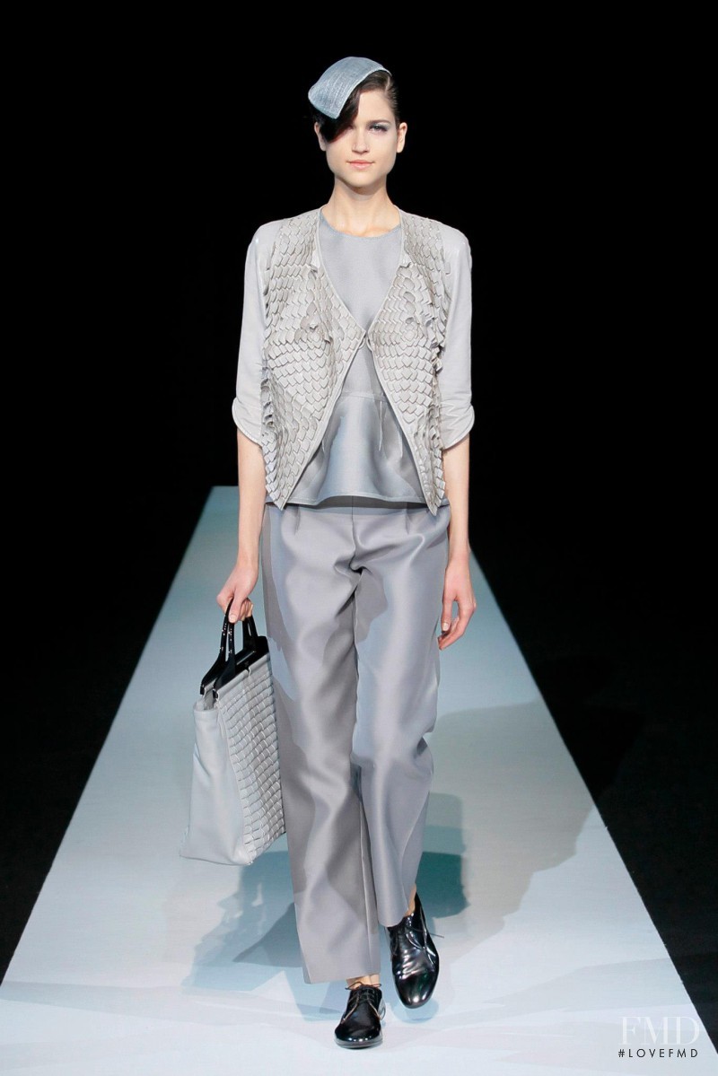 Kate Kondas featured in  the Giorgio Armani fashion show for Spring/Summer 2013