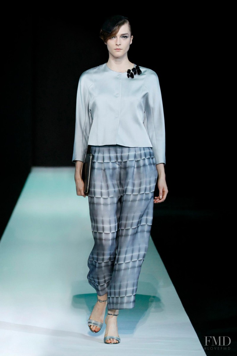 Zenia Sevastyanova featured in  the Giorgio Armani fashion show for Spring/Summer 2013