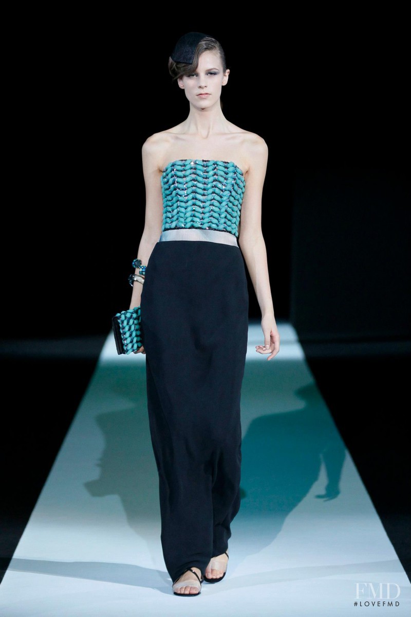 Kayley Chabot featured in  the Giorgio Armani fashion show for Spring/Summer 2013