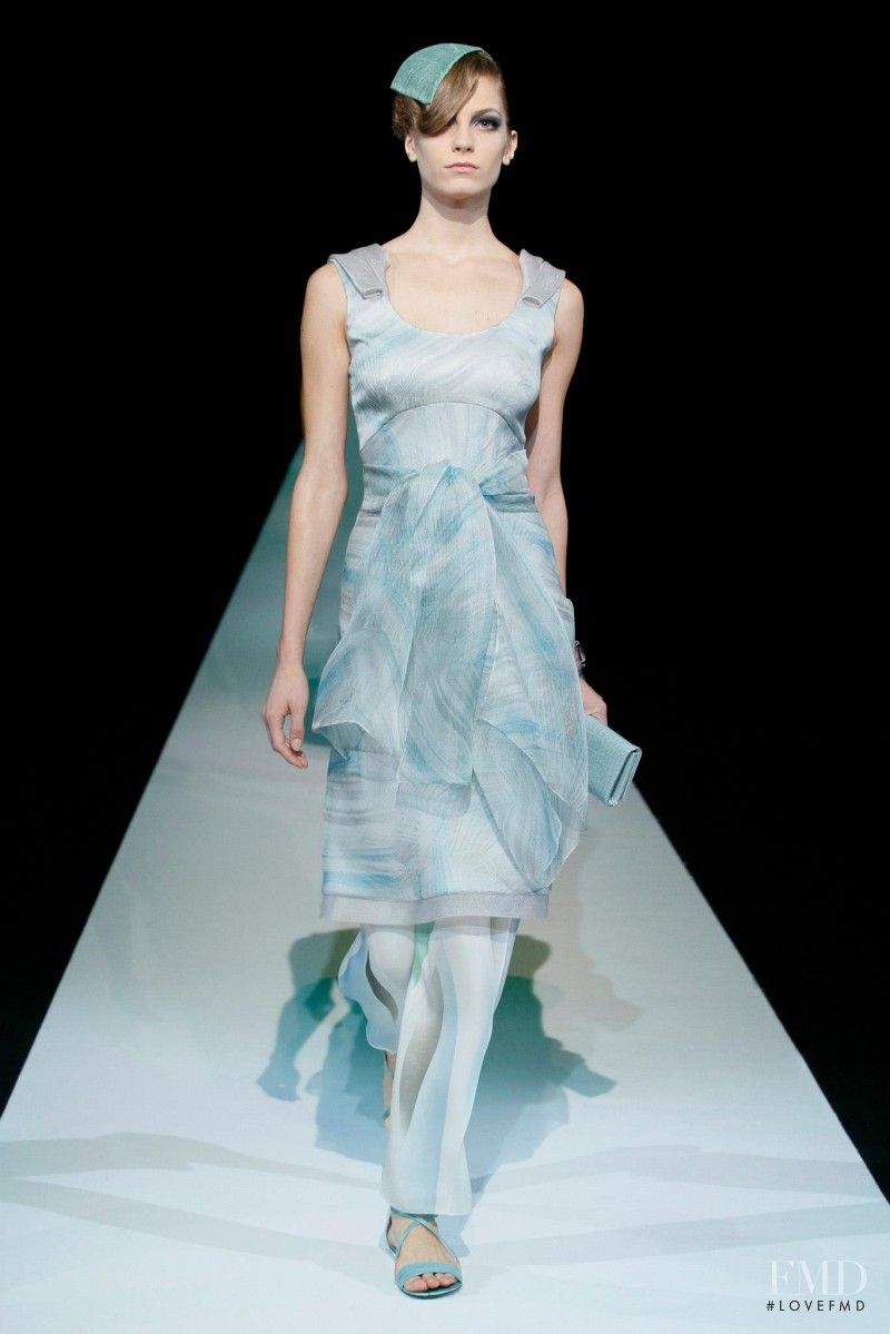 Jefimija Jokic featured in  the Giorgio Armani fashion show for Spring/Summer 2013