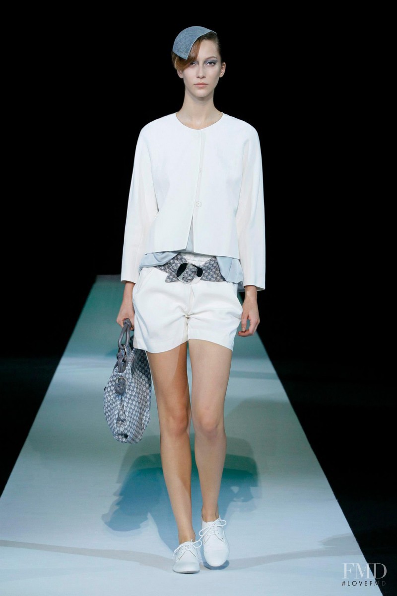 Alana Zimmer featured in  the Giorgio Armani fashion show for Spring/Summer 2013