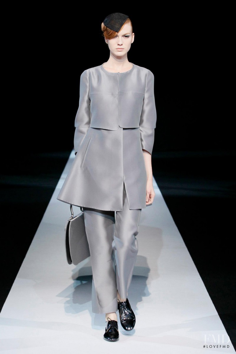 Timea Pampuk featured in  the Giorgio Armani fashion show for Spring/Summer 2013