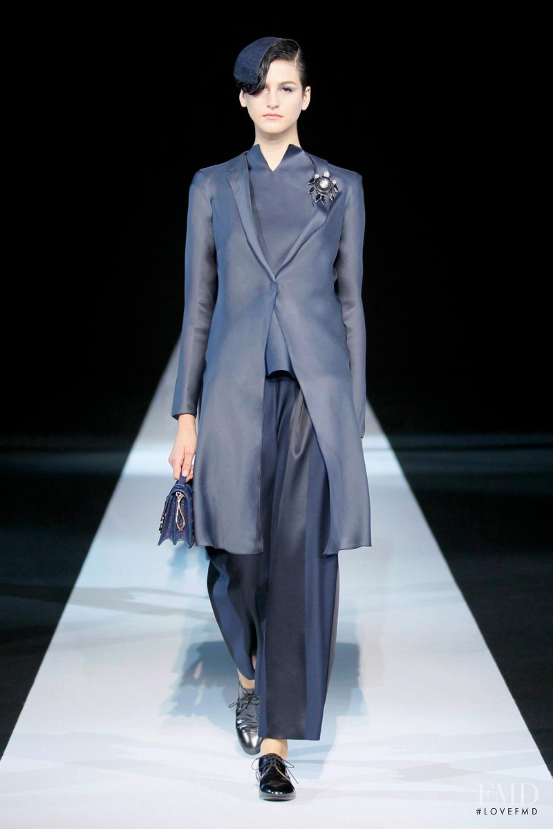 Athena Wilson featured in  the Giorgio Armani fashion show for Spring/Summer 2013