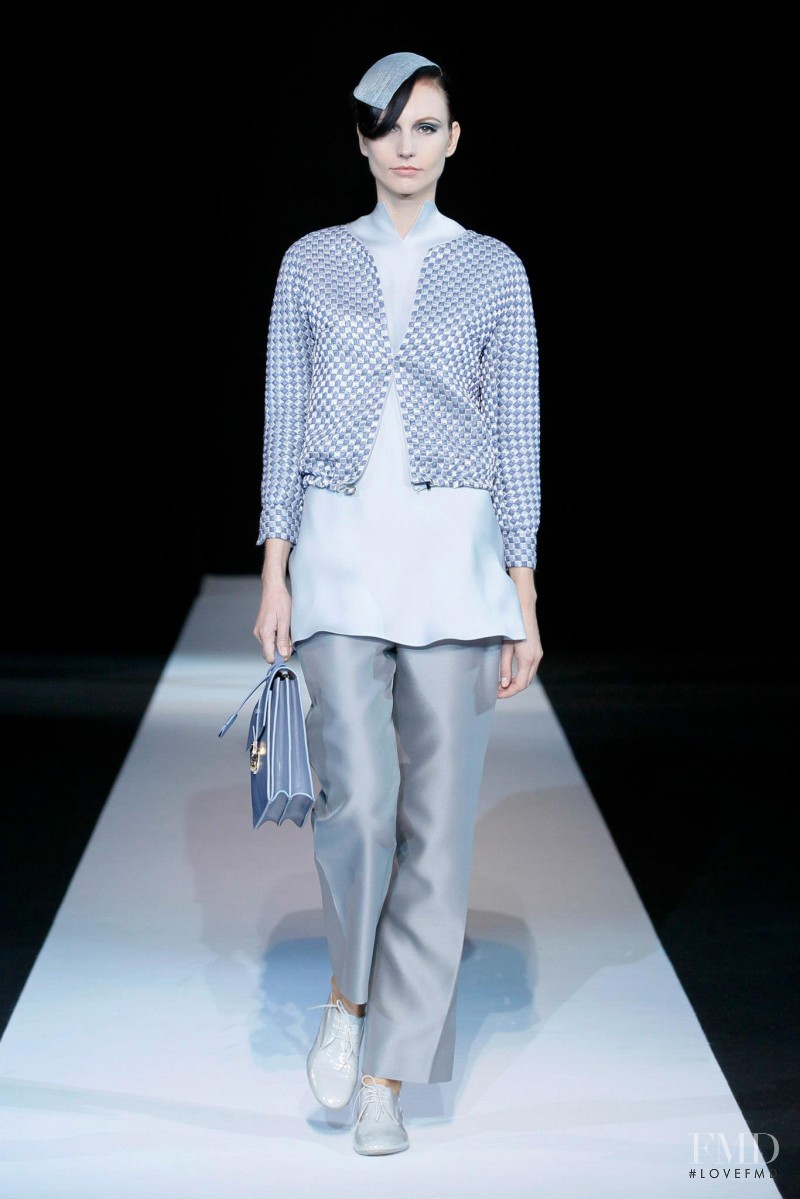 Agnese Zogla featured in  the Giorgio Armani fashion show for Spring/Summer 2013