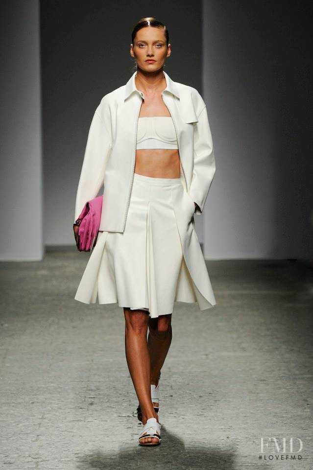 Karmen Pedaru featured in  the Ports 1961 fashion show for Spring/Summer 2014