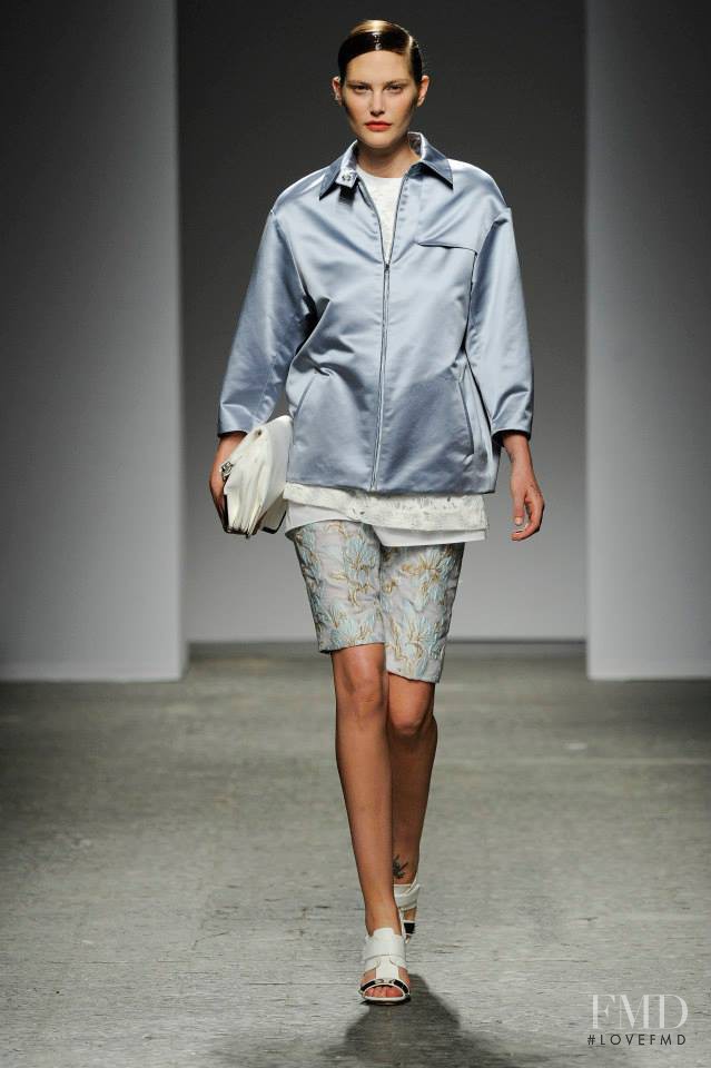 Catherine McNeil featured in  the Ports 1961 fashion show for Spring/Summer 2014