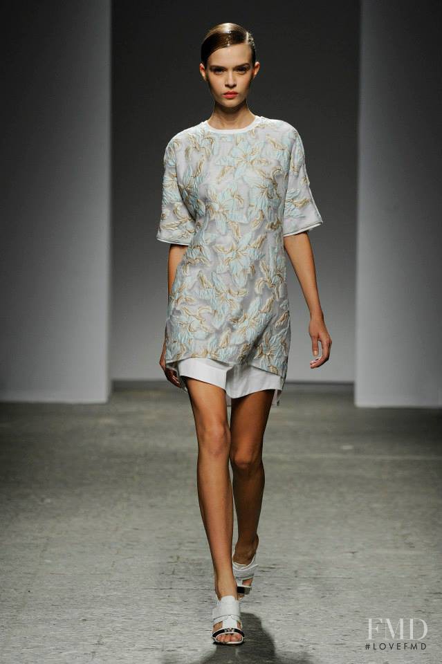 Josephine Skriver featured in  the Ports 1961 fashion show for Spring/Summer 2014
