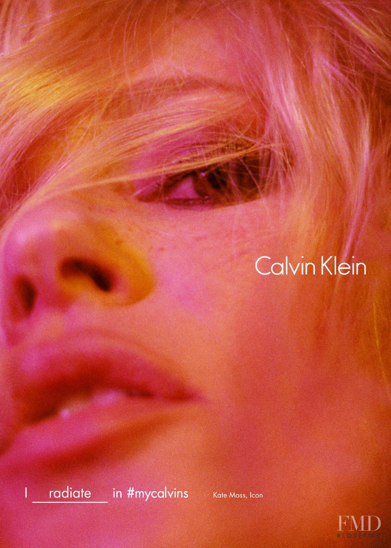 Kate Moss featured in  the Calvin Klein advertisement for Autumn/Winter 2016