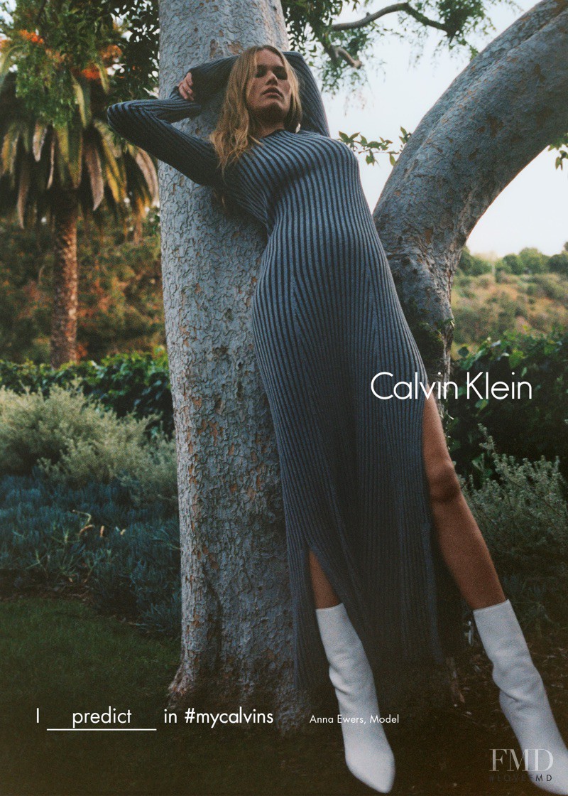 Anna Ewers featured in  the Calvin Klein advertisement for Autumn/Winter 2016