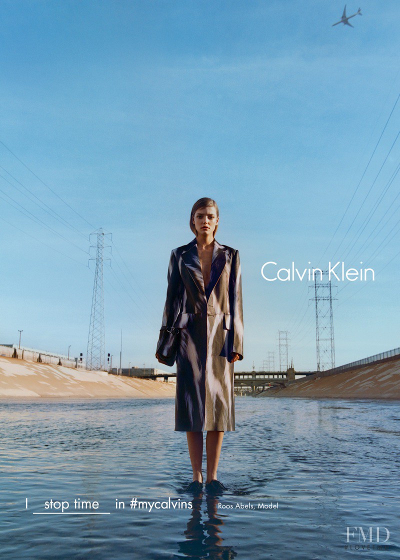 Roos Abels featured in  the Calvin Klein advertisement for Autumn/Winter 2016