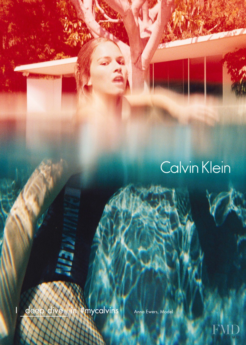 Anna Ewers featured in  the Calvin Klein advertisement for Autumn/Winter 2016