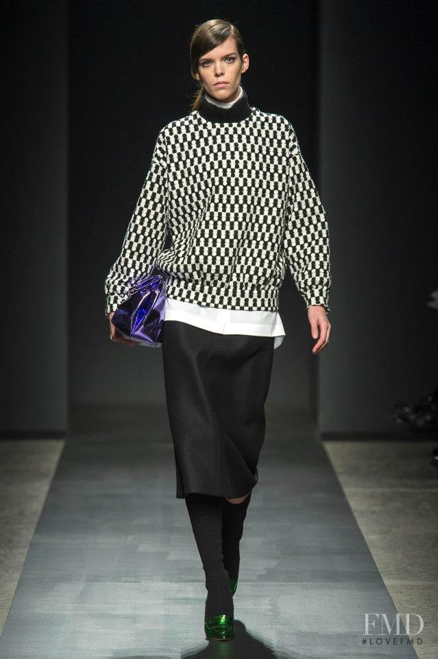 Meghan Collison featured in  the Ports 1961 fashion show for Autumn/Winter 2013