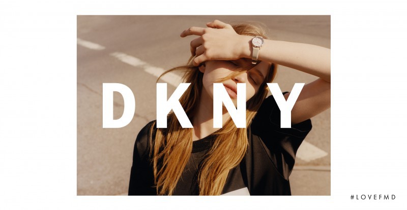 Stella Lucia featured in  the DKNY advertisement for Autumn/Winter 2016