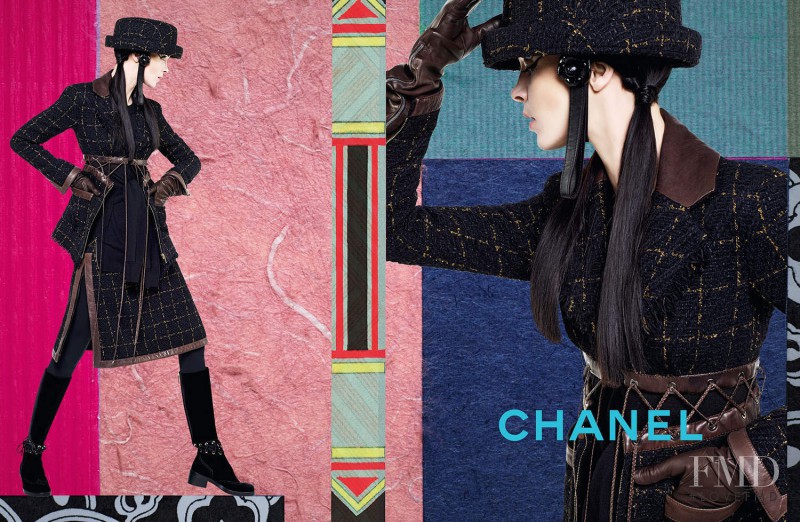 Mariacarla Boscono featured in  the Chanel advertisement for Autumn/Winter 2016