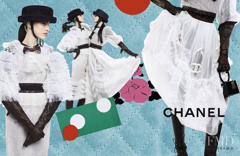 Mariacarla Boscono featured in  the Chanel advertisement for Autumn/Winter 2016