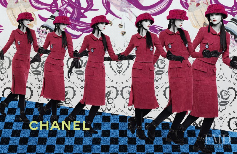 Mariacarla Boscono featured in  the Chanel advertisement for Autumn/Winter 2016