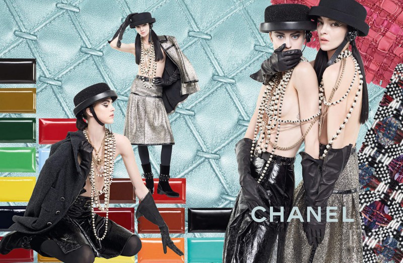 Mariacarla Boscono featured in  the Chanel advertisement for Autumn/Winter 2016