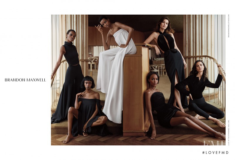 Blanca Padilla featured in  the Brandon Maxwell advertisement for Autumn/Winter 2016