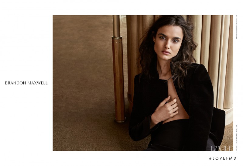 Blanca Padilla featured in  the Brandon Maxwell advertisement for Autumn/Winter 2016