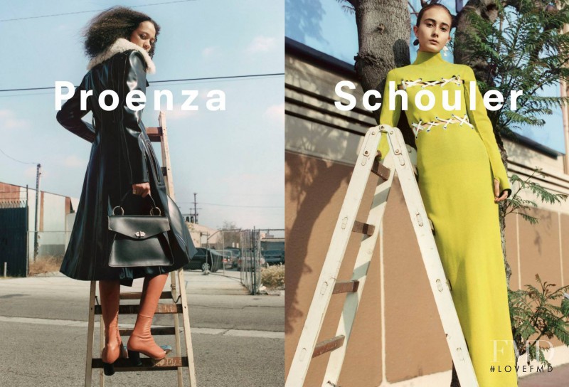 Julia Bergshoeff featured in  the Proenza Schouler advertisement for Autumn/Winter 2016