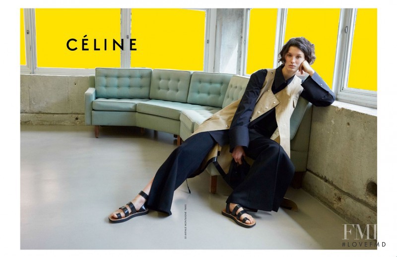 Marte Mei van Haaster featured in  the Celine advertisement for Autumn/Winter 2016