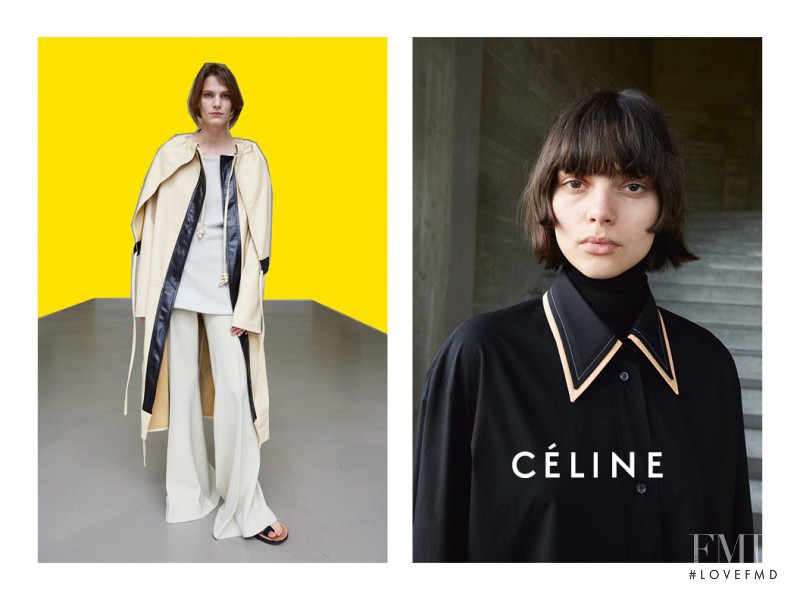 Charlee Fraser featured in  the Celine advertisement for Autumn/Winter 2016