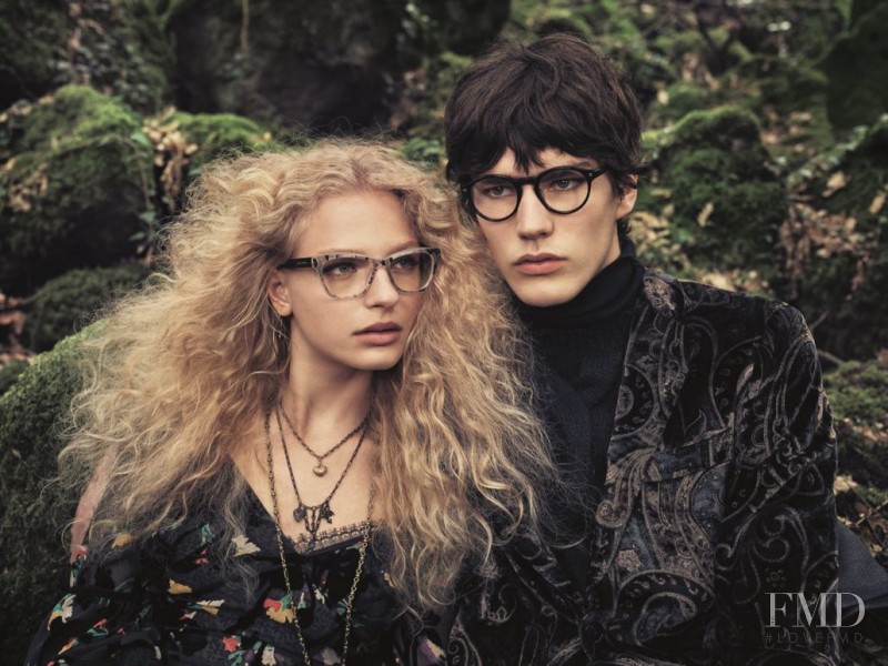 Frederikke Sofie Falbe-Hansen featured in  the Etro advertisement for Autumn/Winter 2016