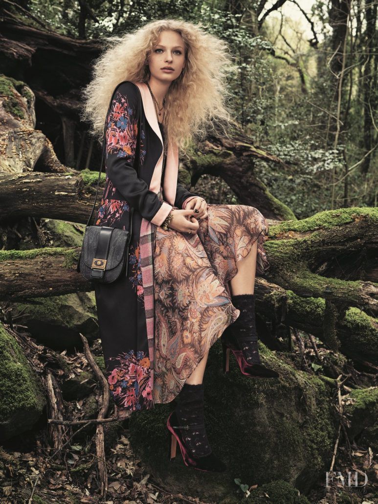 Frederikke Sofie Falbe-Hansen featured in  the Etro advertisement for Autumn/Winter 2016