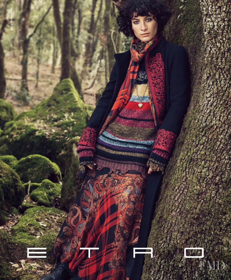 Heather Kemesky featured in  the Etro advertisement for Autumn/Winter 2016