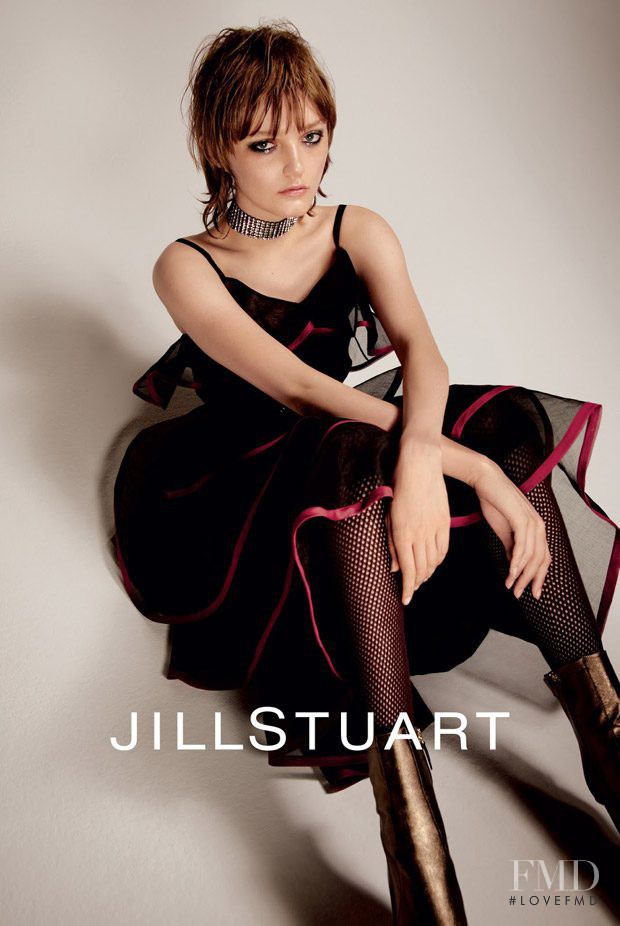 Peyton Knight featured in  the Jill Stuart advertisement for Autumn/Winter 2016