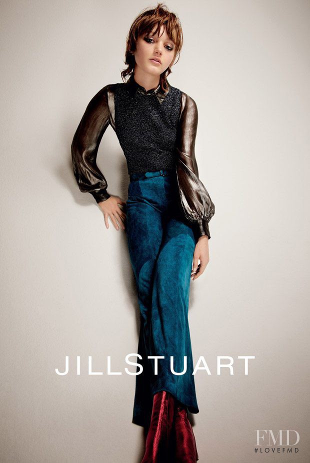 Peyton Knight featured in  the Jill Stuart advertisement for Autumn/Winter 2016