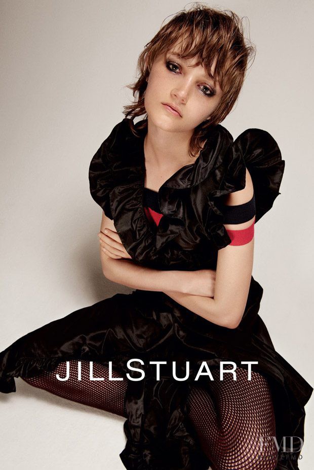 Peyton Knight featured in  the Jill Stuart advertisement for Autumn/Winter 2016