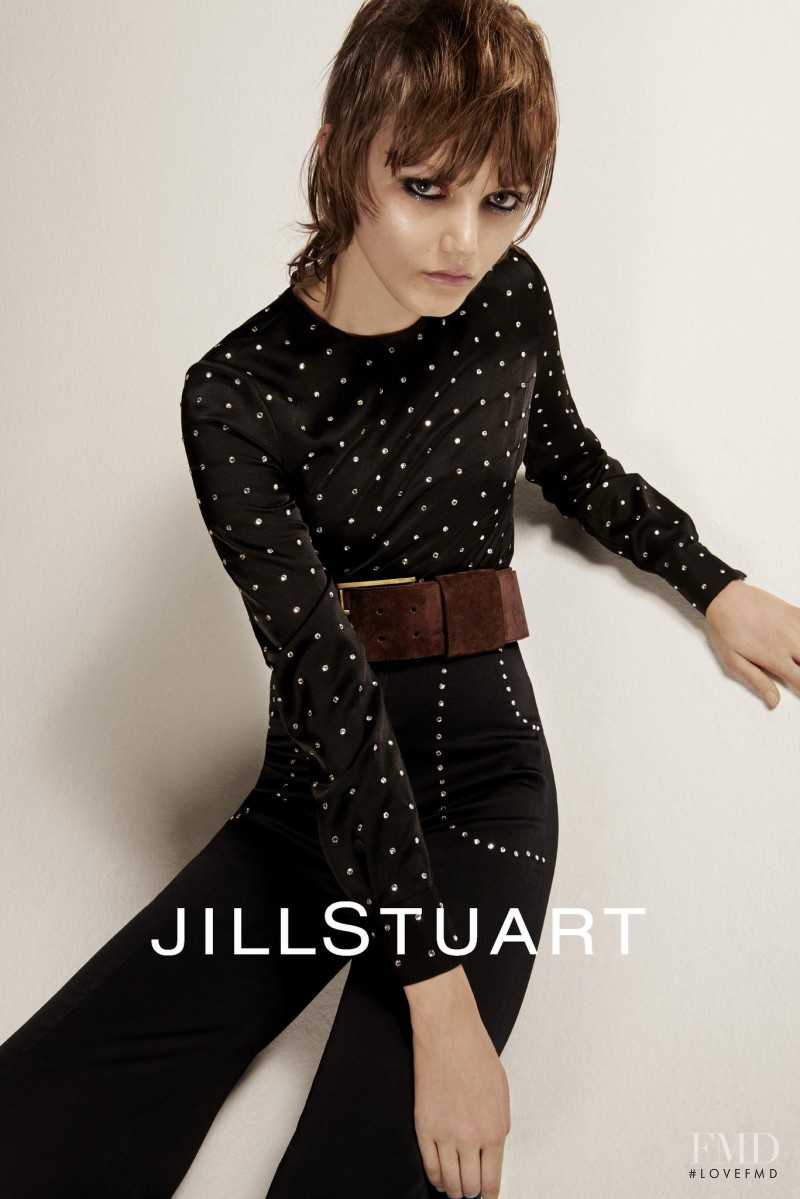 Peyton Knight featured in  the Jill Stuart advertisement for Autumn/Winter 2016