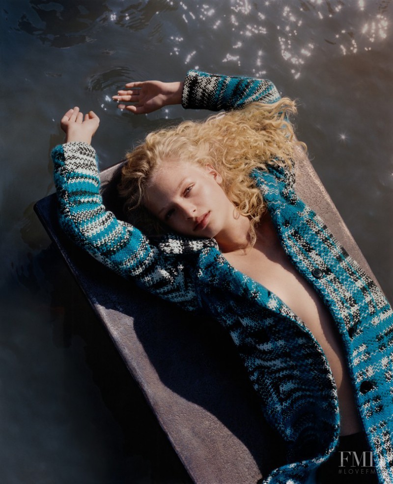 Frederikke Sofie Falbe-Hansen featured in  the Missoni advertisement for Autumn/Winter 2016