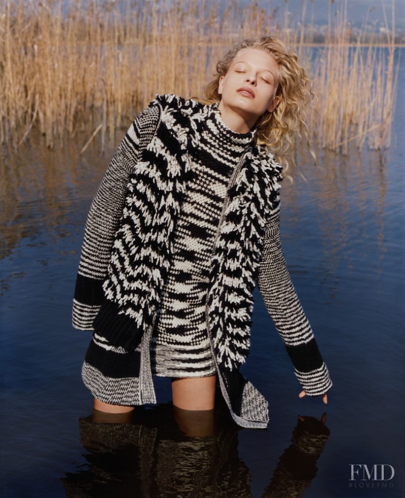 Frederikke Sofie Falbe-Hansen featured in  the Missoni advertisement for Autumn/Winter 2016