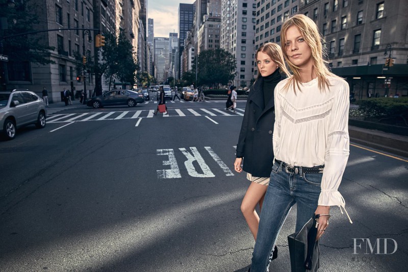 Lexi Boling featured in  the Mango advertisement for Autumn/Winter 2016