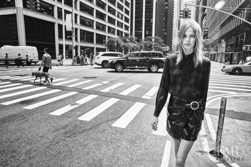 Lexi Boling featured in  the Mango advertisement for Autumn/Winter 2016