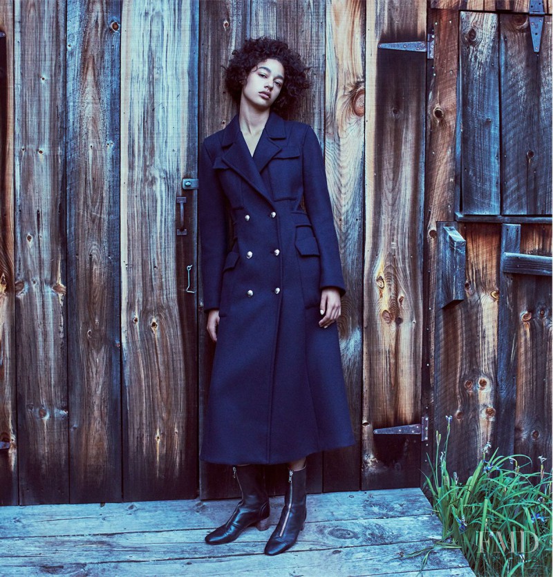 Damaris Goddrie featured in  the Zara advertisement for Autumn/Winter 2016