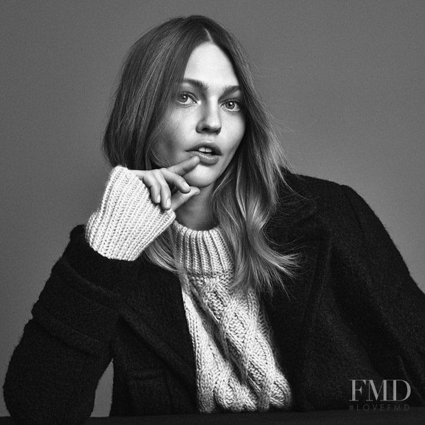 Sasha Pivovarova featured in  the H&M advertisement for Autumn/Winter 2016