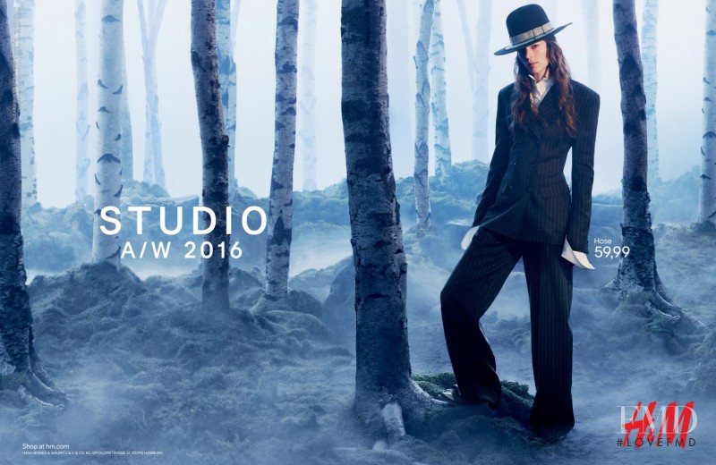 Freja Beha Erichsen featured in  the H&M Studio advertisement for Autumn/Winter 2016