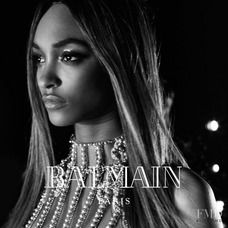Jourdan Dunn featured in  the Balmain advertisement for Autumn/Winter 2016